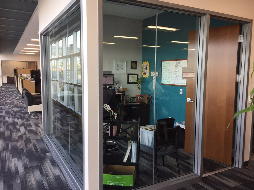 Festival Foods Office interior doors and frames supplied by Green Bay-based manufacturer and supplier LaForce Inc.