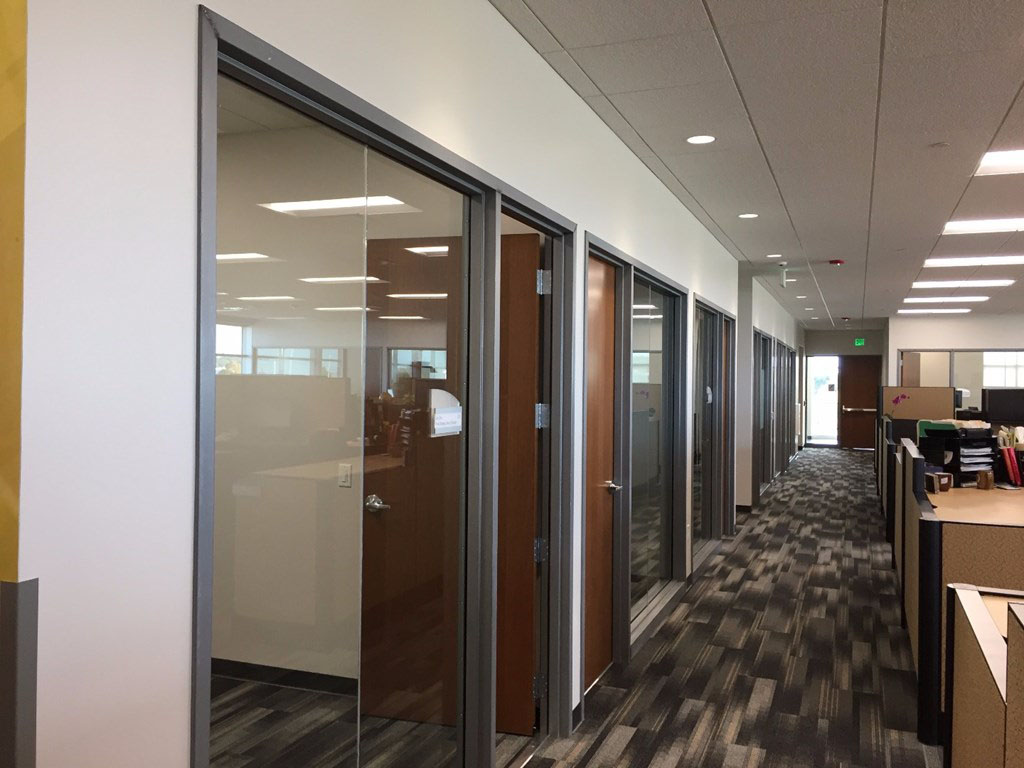 Festival Foods Offices, interior doors and frames supplied by Green Bay-based manufacturer and supplier LaForce Inc.
